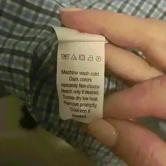 Chaps Plaid XXL Men’s Button Down Short Sleeve Shirt Light blue NWT - Picture 9 of 9